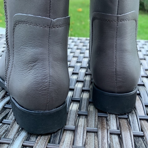 Naturalizer gael dark grey wide calf leather boots - Picture 14 of 16